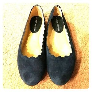 Navy blue flats
